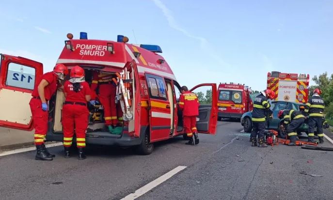 Accident rutier grav