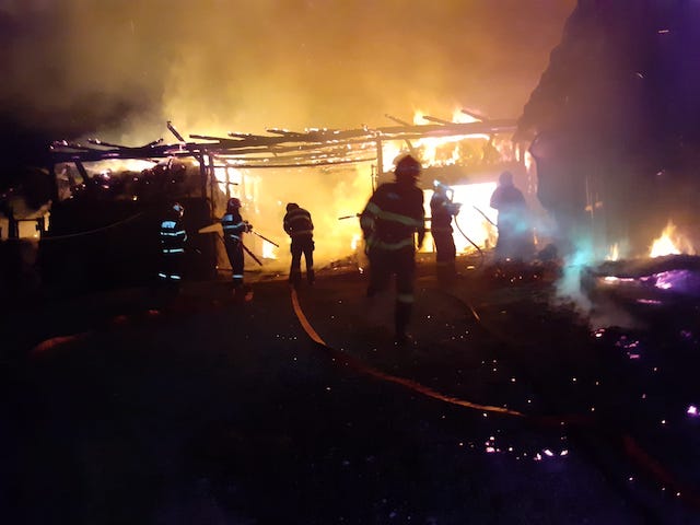 Incendiu puternic în Morlaca