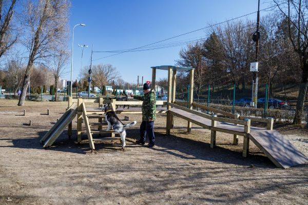 Locuri de joacă cu aparate pentru căţei
