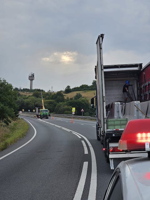 Circulație restricționată pe DN1-E-60