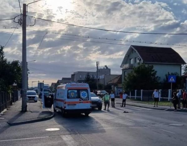 Bărbat lovit de maşină