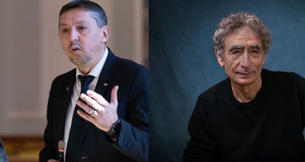 Daniel David și Gabor Mate | Foto1: Universitatea Babeș-Bolyai-Facebook