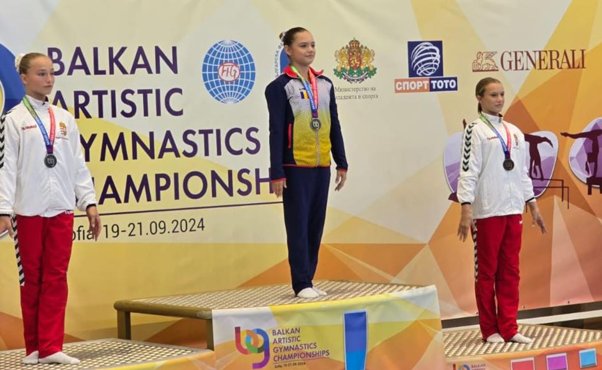 Aur pentru România la Campionatele Balcanice de gimnastică artistică|Foto: Federația Română de Gimnastică-Facebook