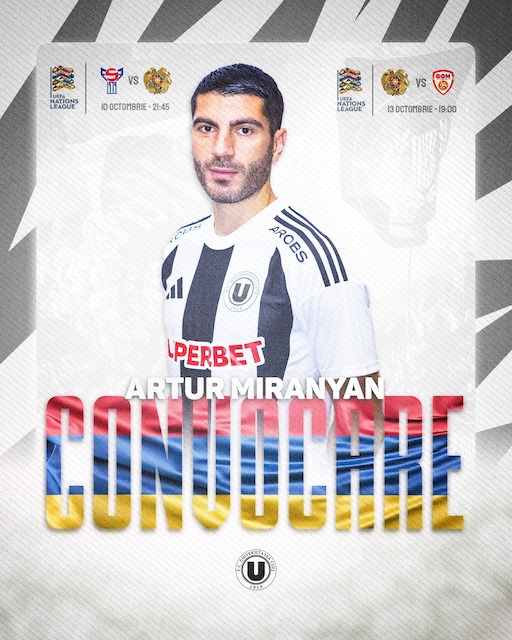 Artur Miranyan de la „U” Cluj