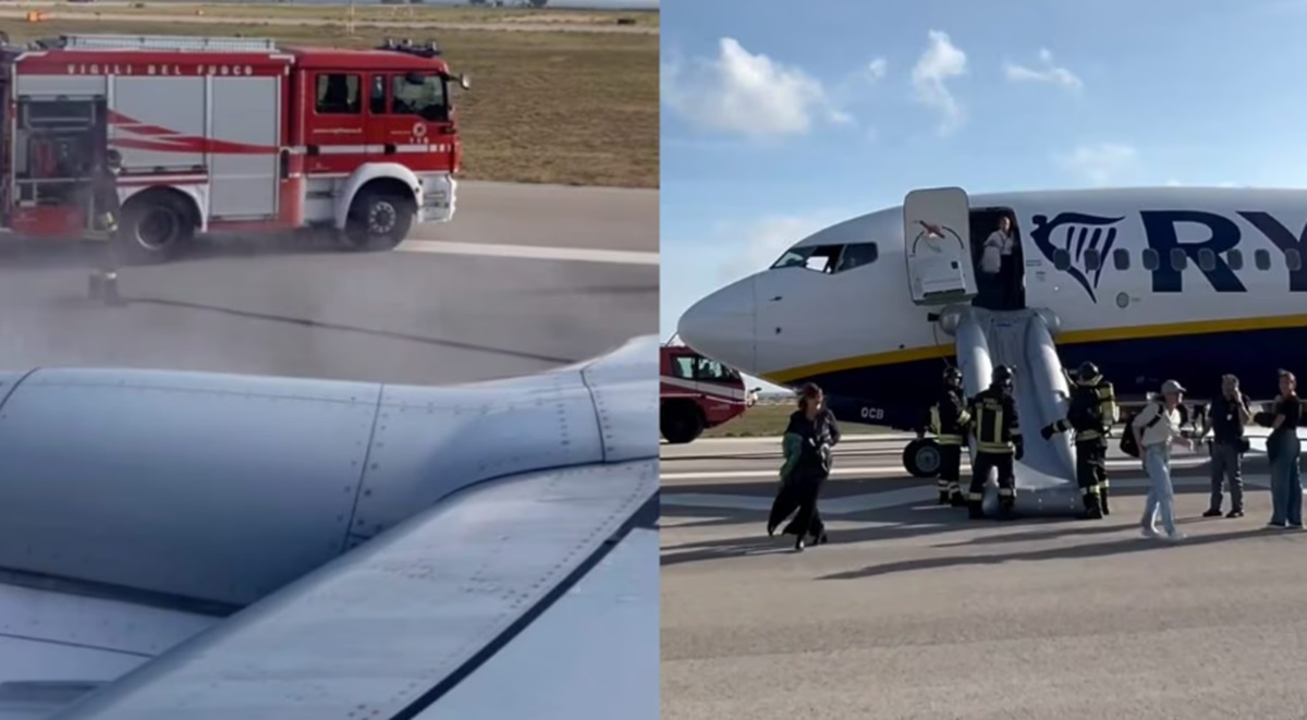 Un avion Ryanair cu 184 de pasageri a fost evacuat de urgență pe aeroportul Brindisi din Italia