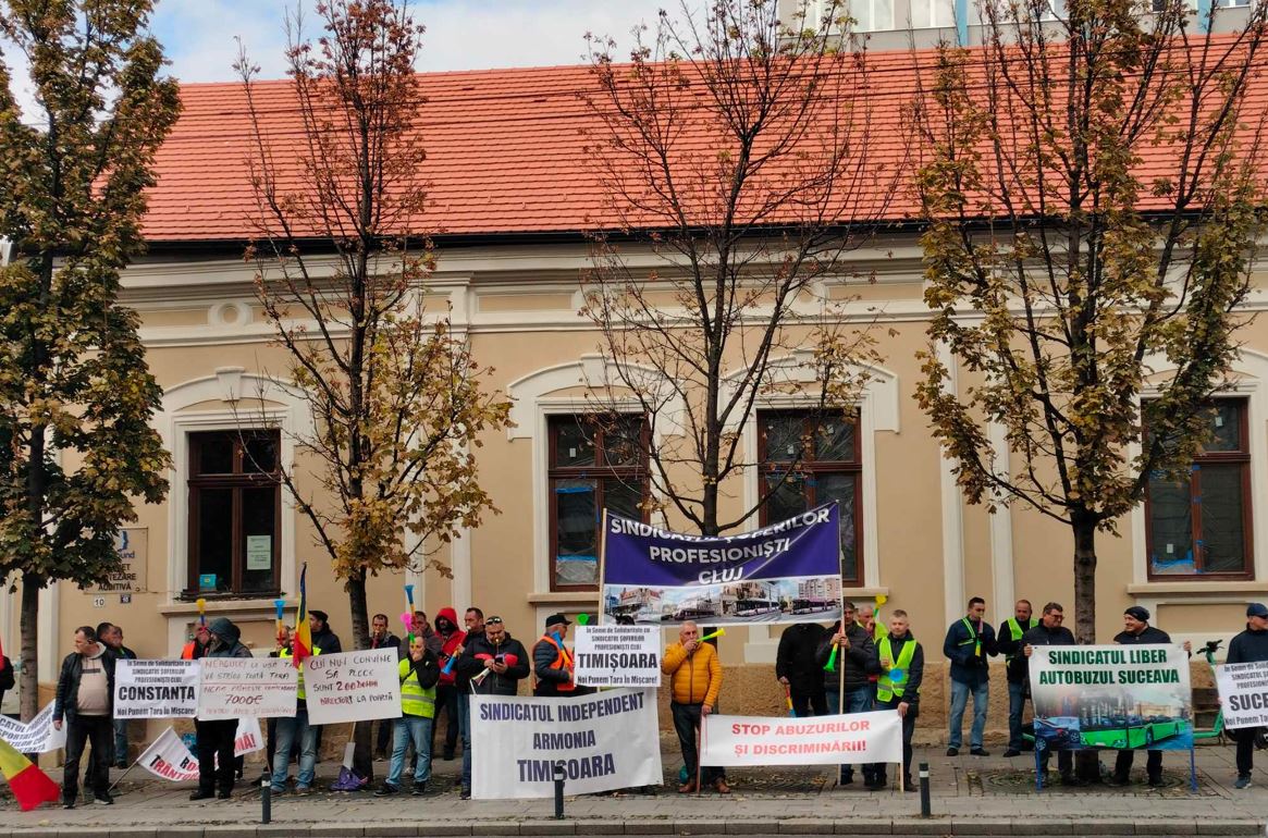 Protest al transportatorilor din toată țara