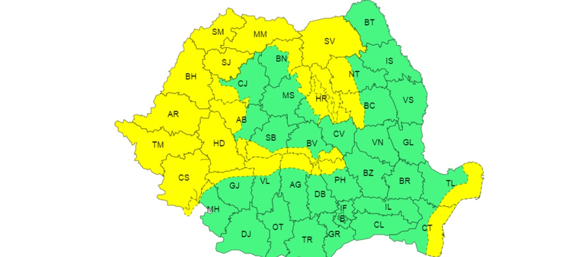 Patru zile de iarnă cu viscol în România și vânt puternic