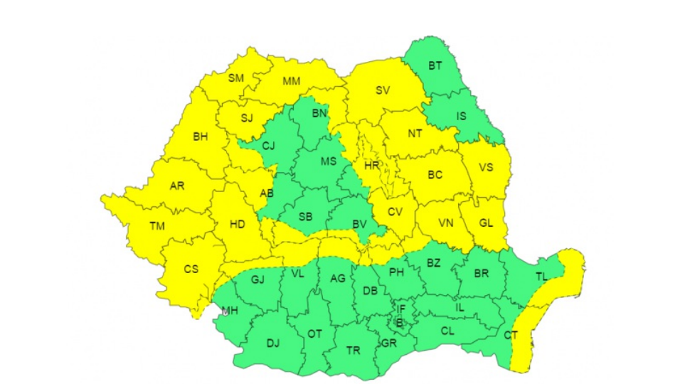 România va fi lovită de viscol și ninsori în următoarele zile