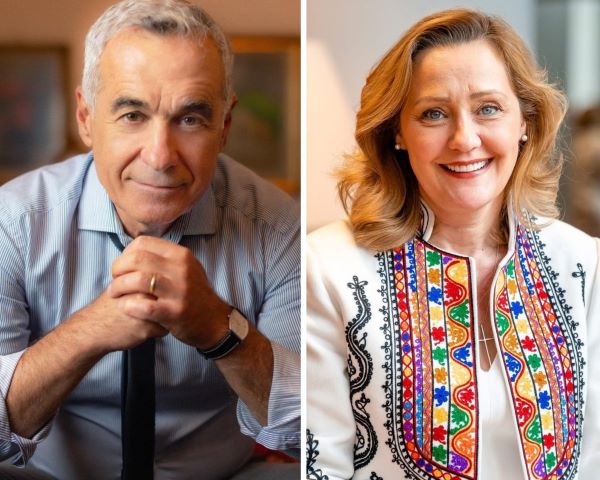 Călin Georgescu şi Elena Lasconi