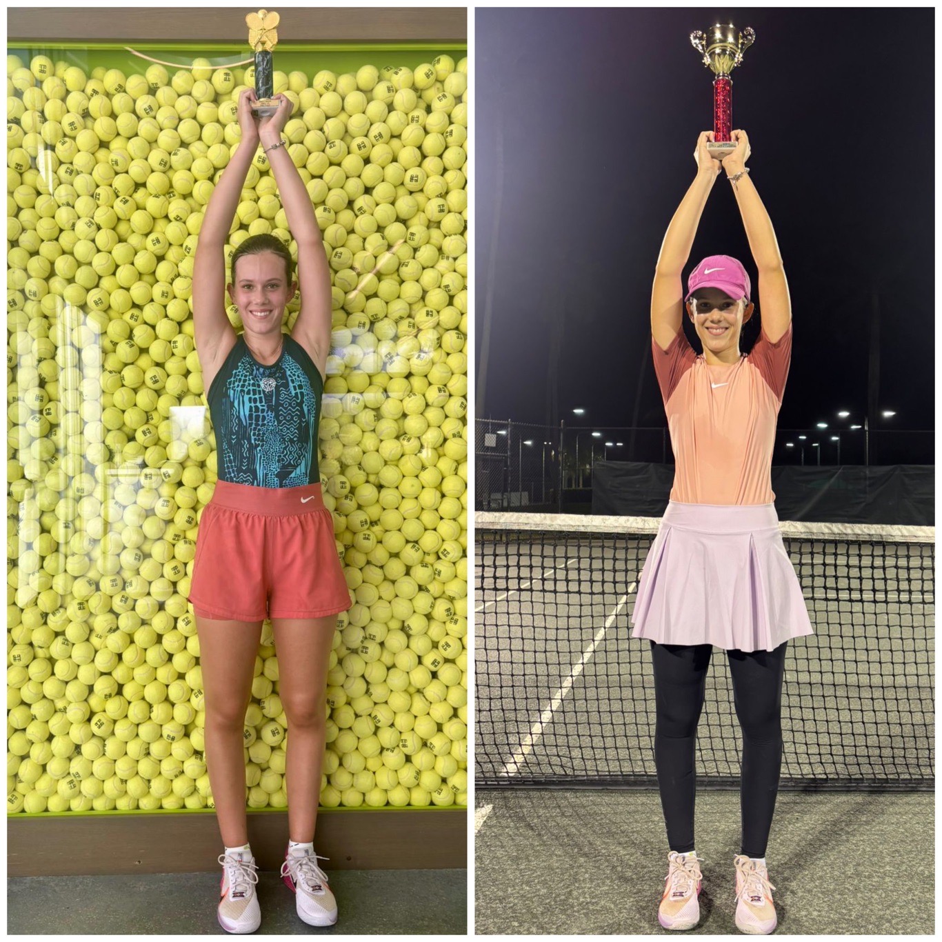 Jucătoarea clujeană de tenis Patricia Irimieș a câștigat în ultimele două săptămâni din 2024 două turnee organizate sub egida USTA – United States Tennis Association. | Foto: courtesy Patricia Irimieș