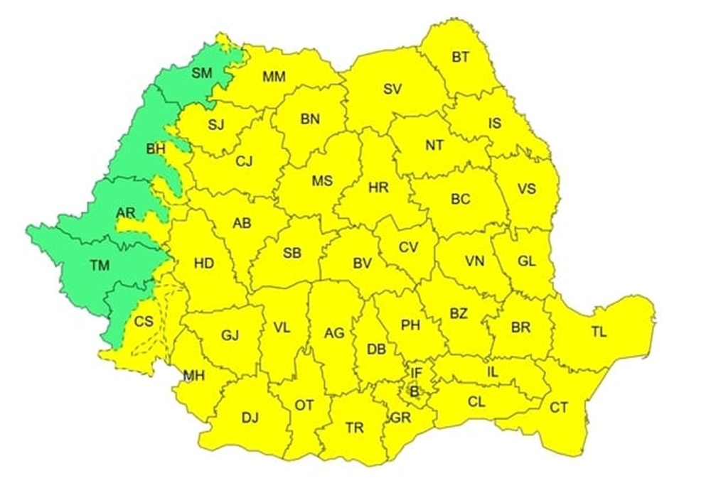 Temperaturile scad dramatic în România