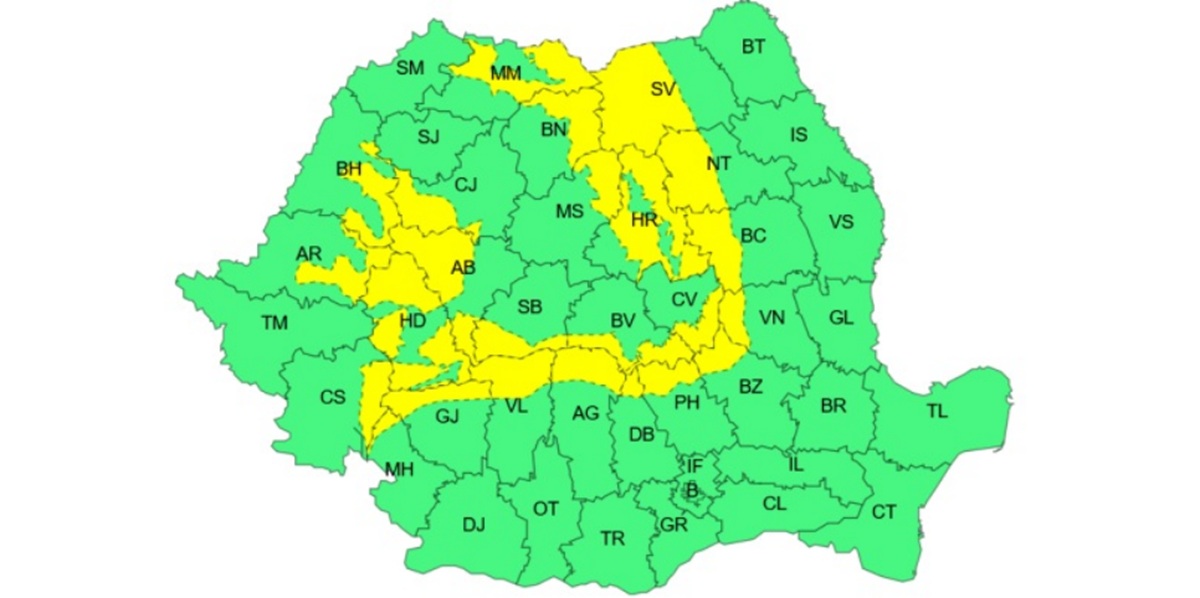 Vântul va sufla puternic în zonele montane