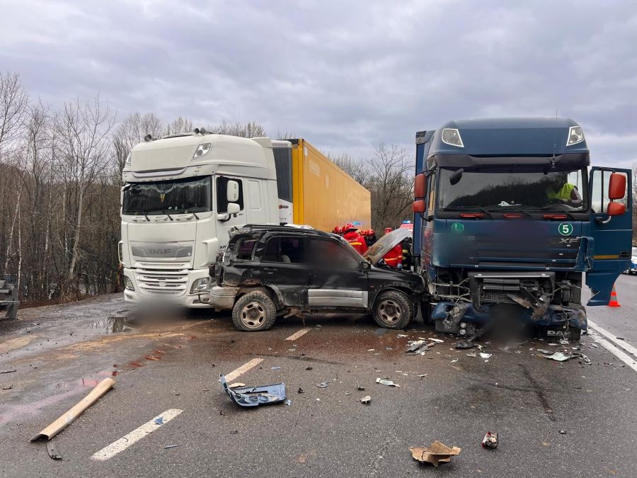 Accident grav pe DN1 E60 | Foto: ISU Cluj