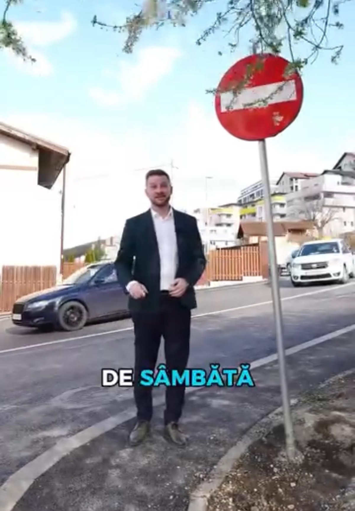 Se elimină „sensul unic” de pe strada Răzoare din Florești. Foto: captură video Primăria Florești