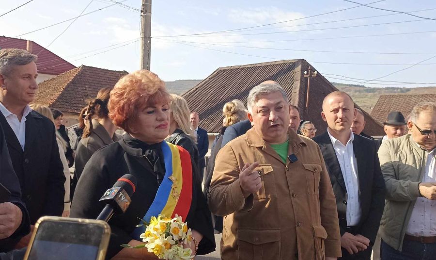 Alin Tișe la inaugurarea celor peste 38 km de drum județean modernizat