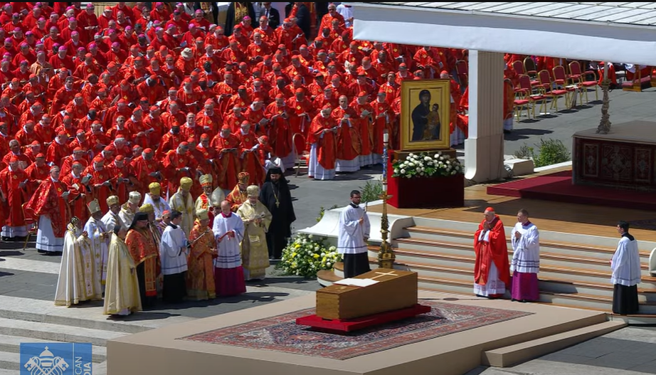 Funeraliile Papei Francisc s-au încheiat | Foto: captură ecran Vatican News - YouTube