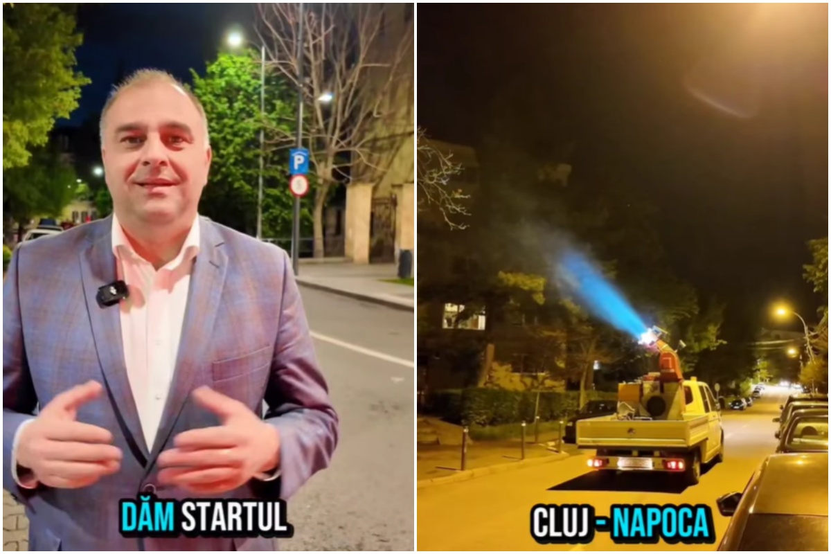 Cluj-Napoca continuă lupta împotriva insectelor. A început a doua etapă de dezinsecție| Foto: Dan Ștefan Tarcea - Facebook