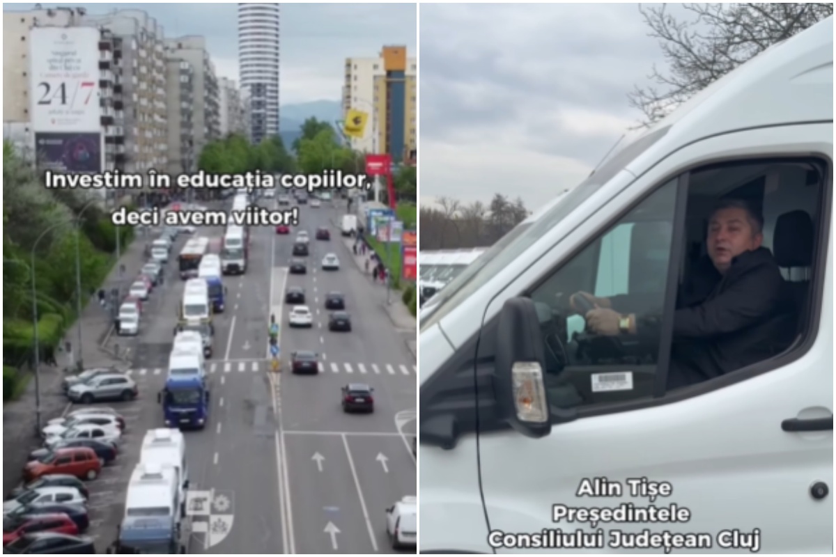 Întreg județul Cluj beneficiază de microbuze școlare electrice| Foto: Alin Tișe - Facebook