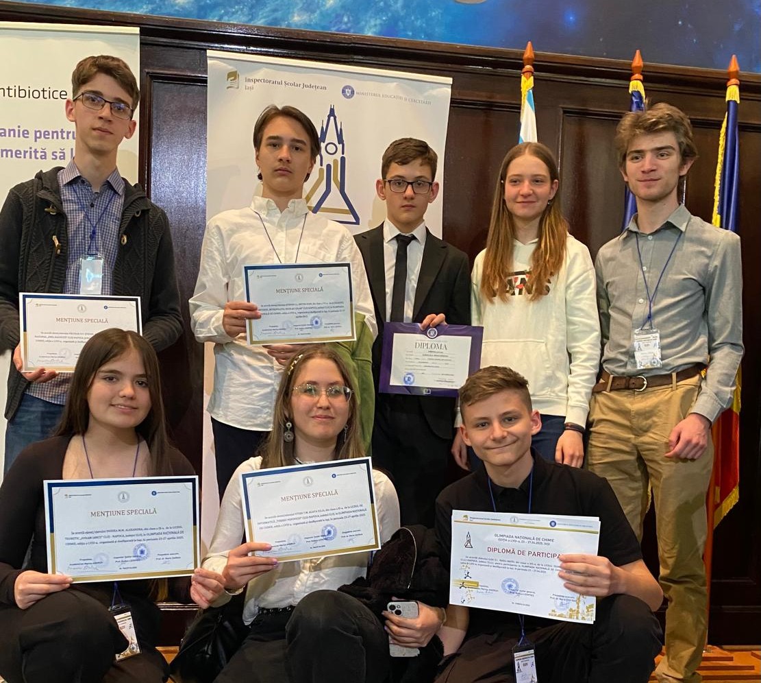 Rezultate remarcabile pentru elevii clujeni la Olimpiada Națională de Chimie din Iași| Foto: IȘJ Cluj