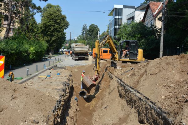Încep lucrările de extindere a canalizării pe trei străzi din Cluj-Napoca| Foto: Consiliul Județean Cluj