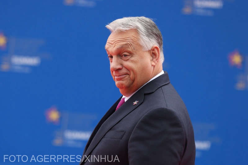 Viktor Orban l-a felicitat pe Nicușor Dan. Foto: Prim-ministrul ungar Viktor Orban la cel de-al șaselea summit al Comunității Politice Europene (EPC) la Tirana