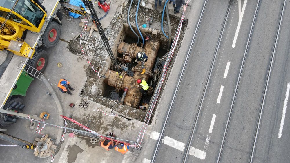 Imagini spectaculoase cu „robineții” înlocuiți de Compania de Apă | Foto: Compania de Apă Someş S.A. - Facebook