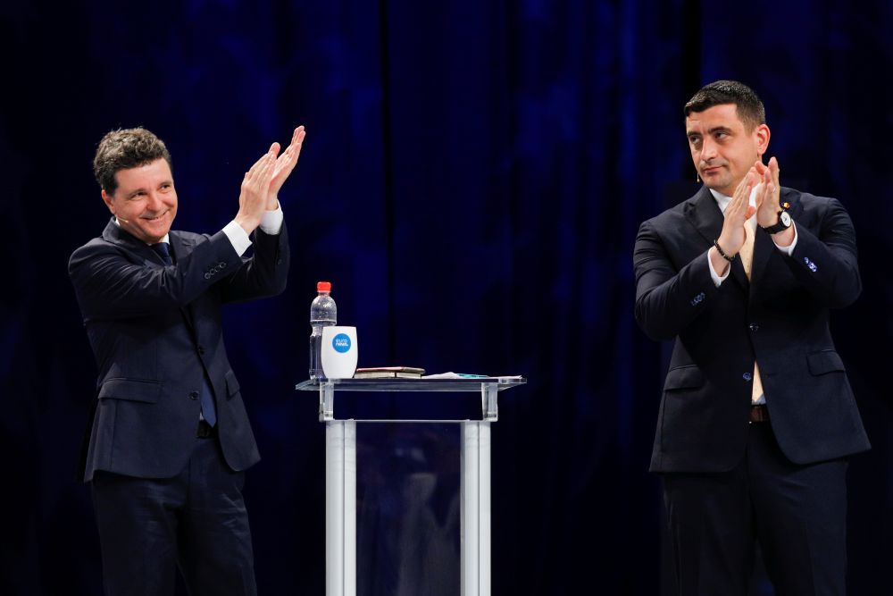Sondaj CURS: Nicușor Dan și George Simion