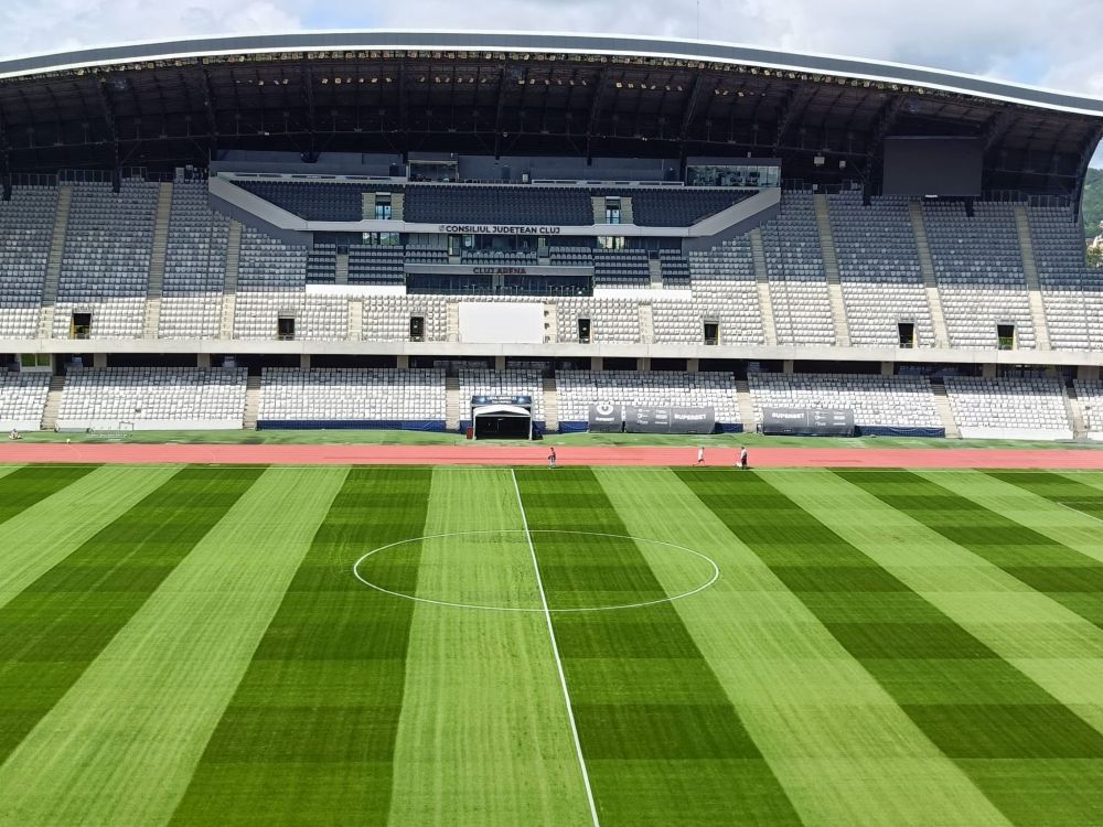 Cluj Arena va avea gazon hibrid de ultimă generație| Foto: Consiliul Județean Cluj