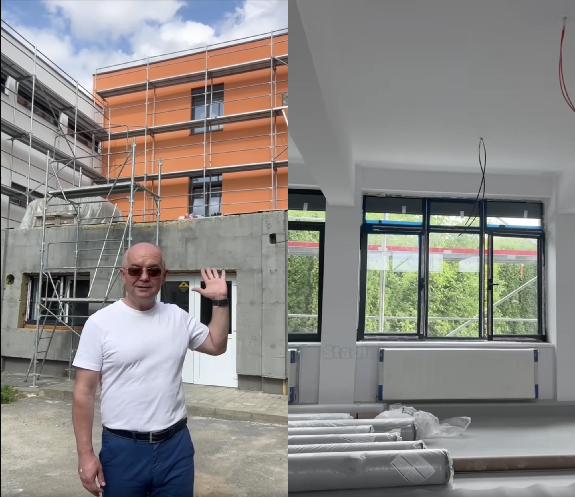 641 de elevi de la școlile „Ion Creangă” și „Iuliu Hațieganu” din Cluj-Napoca vor învăța într-o clădire modernizată | Foto: Captură video Facebook
