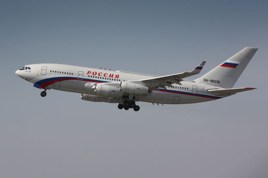 Avionul delegației Rusiei în Alaska
