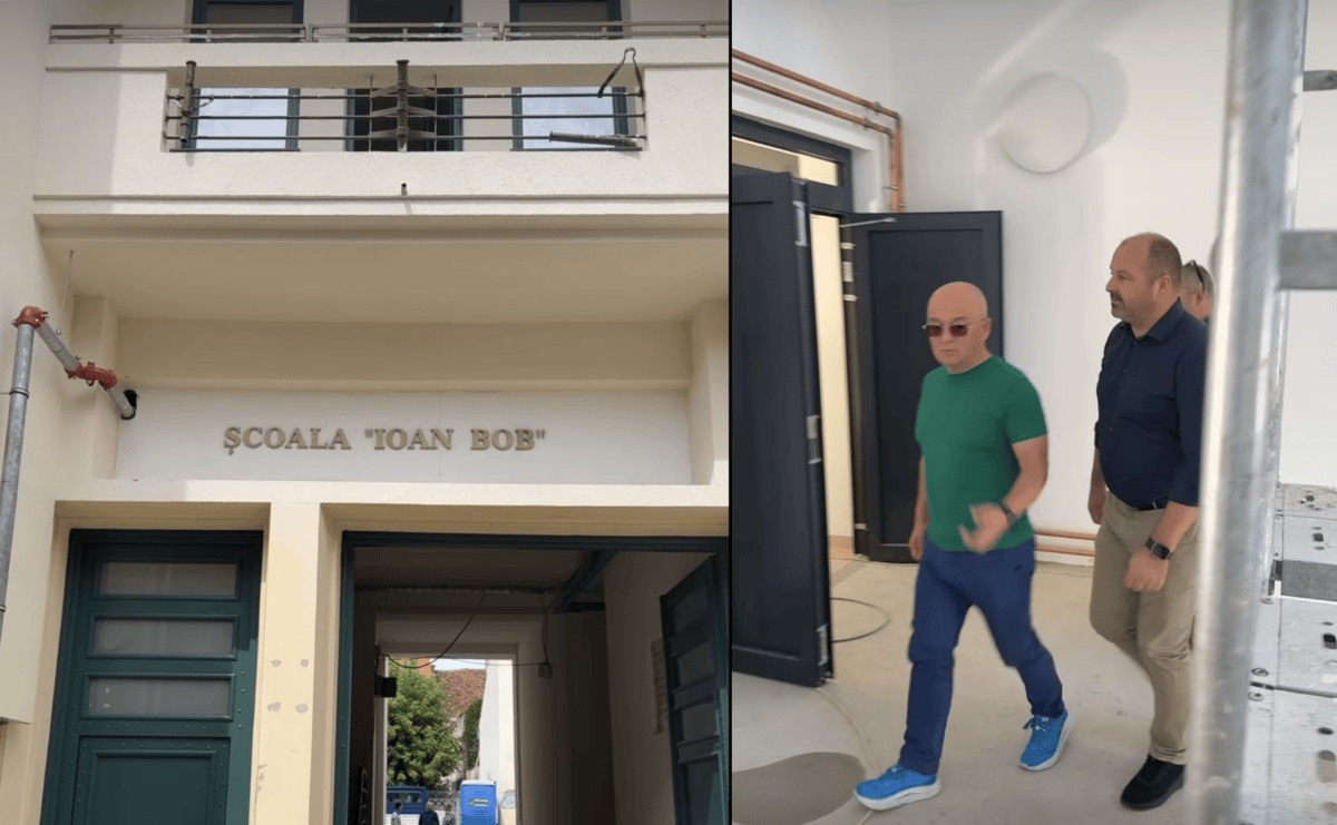 Lucrările de modernizare de la Școala „Ioan Bob” din Cluj-Napoca vor fi finalizate la termen | Foto: captură video Facebook