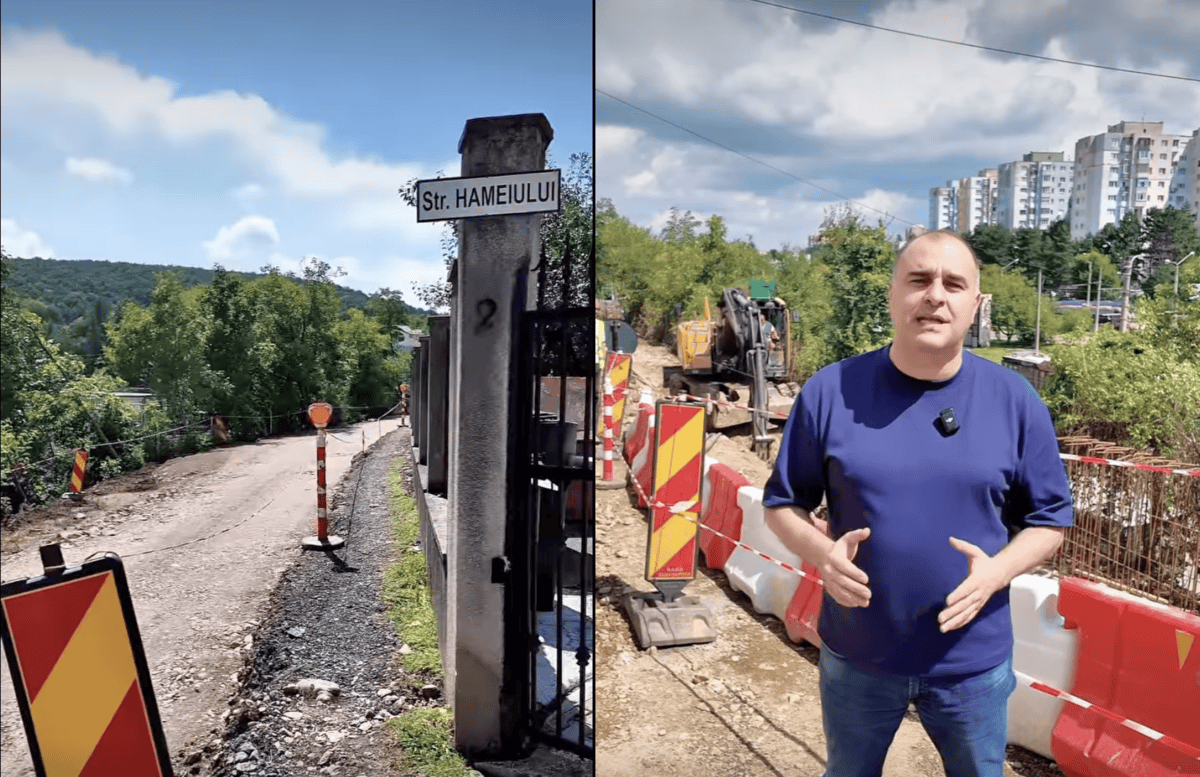 Strada Hameiului din Cluj-Napoca a intrat în proces de modernizare | Foto: Facebook