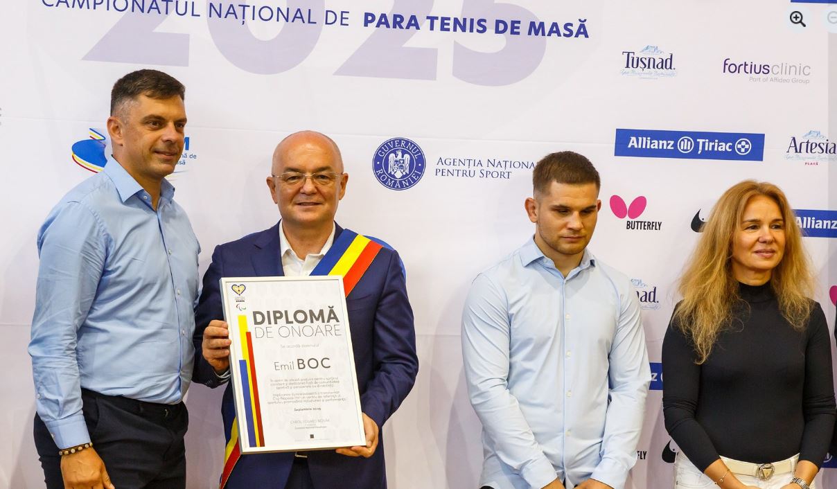 Campionatul Național de Para Tenis de Masă. Emil Boc: „Cluj-Napoca
