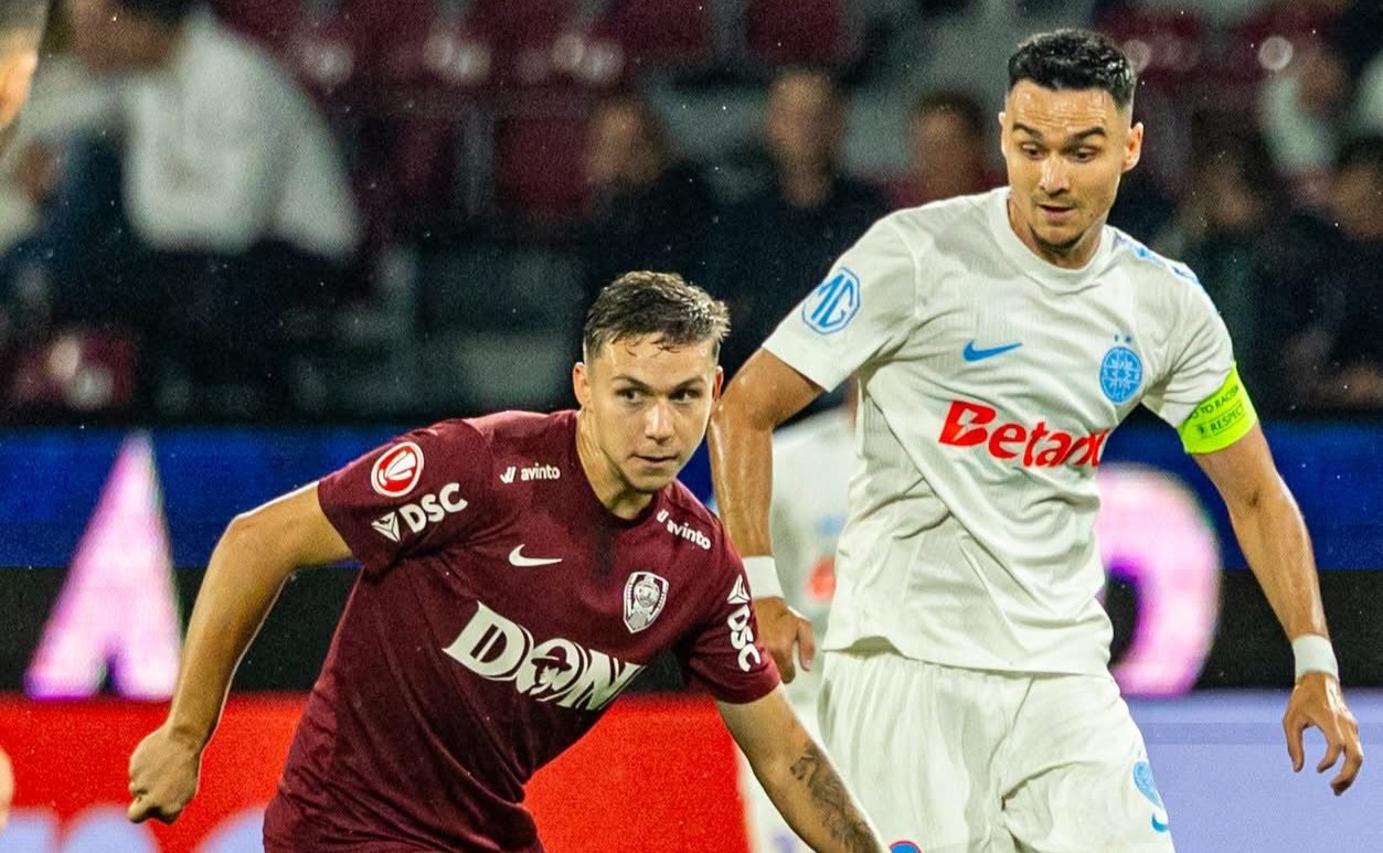 Louis Munteanu a marcat doar un gol în acest sezon | Foto: CFR 1907 Cluj Facebook