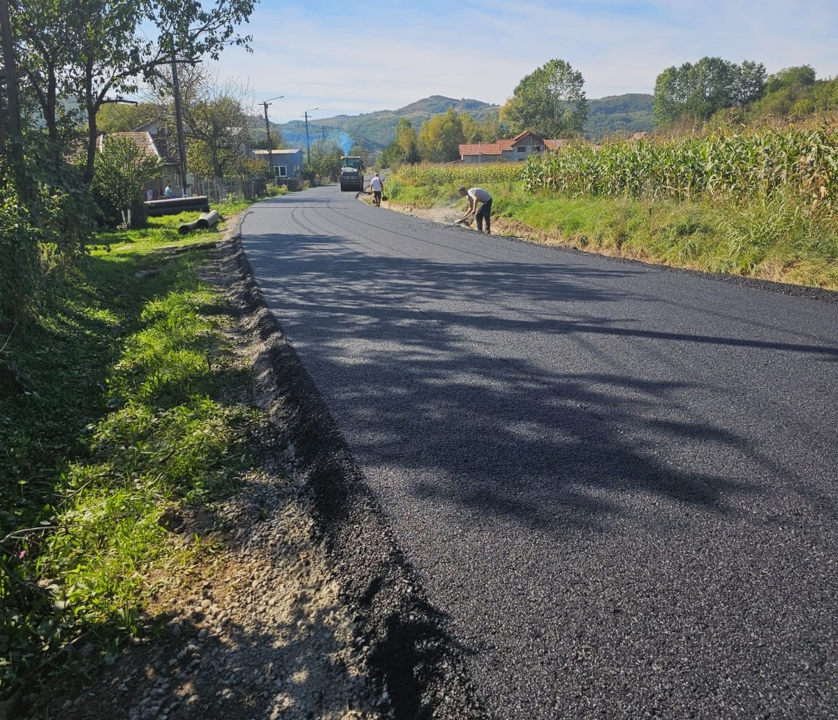 „Minicentura” Dejului a fost asfaltă mai repede de termen | Foto: Consiliul Județean Cluj