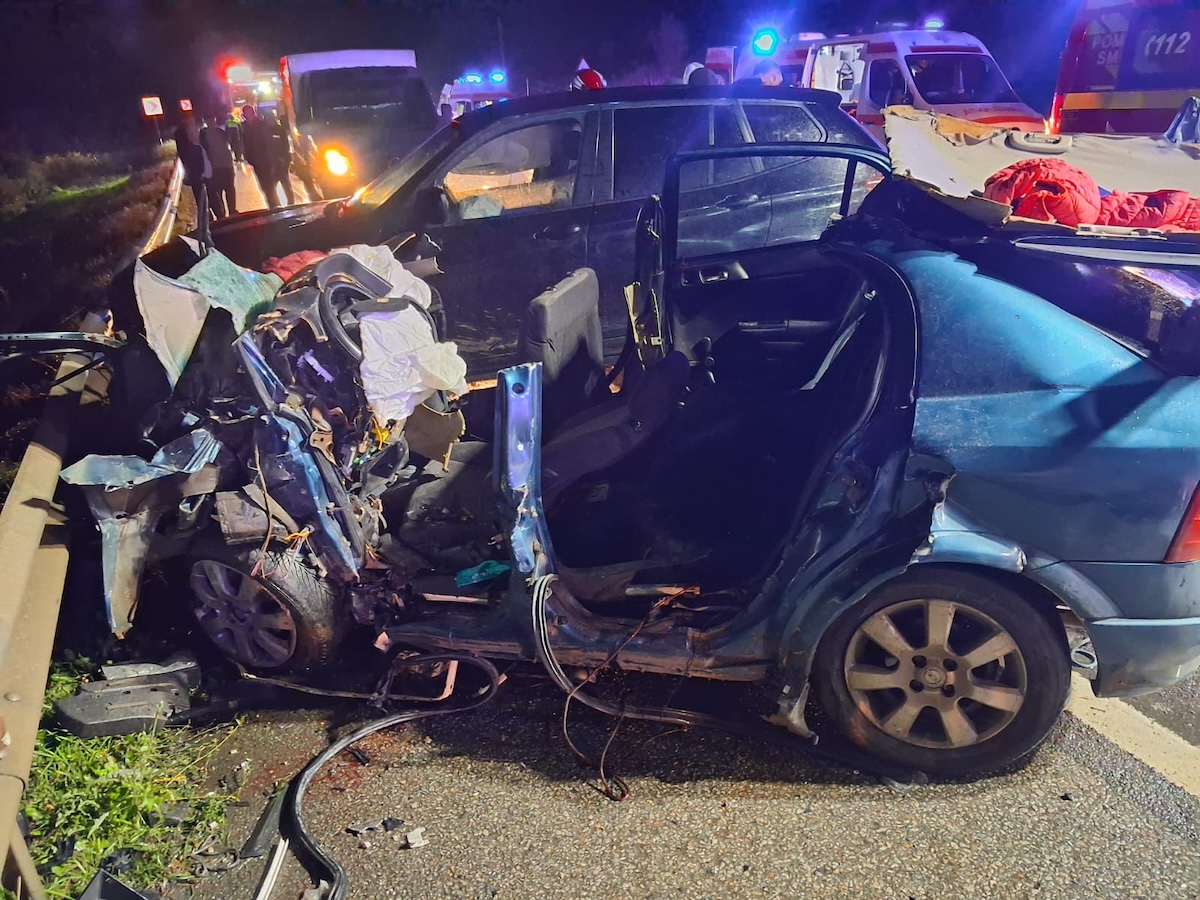 Accident grav în Livada