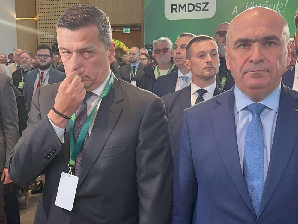 Sorin Grindeanu și Ilie Bolojan la congresul UDMR de vineri