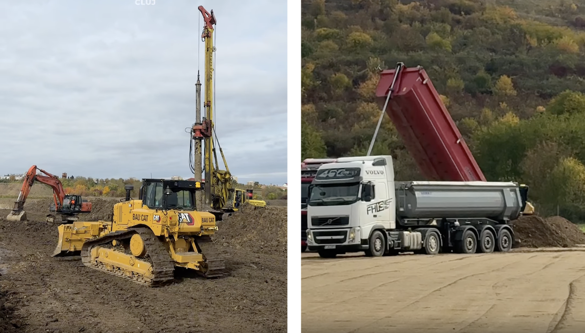 Lucrările continuă în forță la Spitalul Pediatric Monobloc | Foto: Captură video Facebook - Alin Tișe
