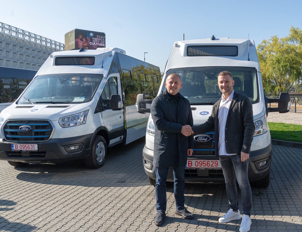Vicepreședintele CJ Cluj Radu Rațiu și primarul comunei Florești Bogdan Pivariu| Foto: Consiliul Județean Cluj
