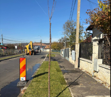 Lucrările de modernizare de pe mai multe străzi din comuna Apahida