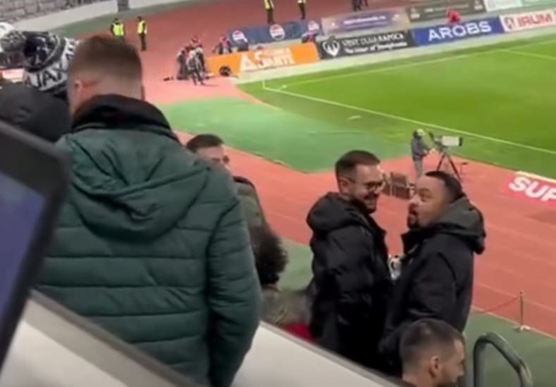 Atmosfera tensionată de pe stadion