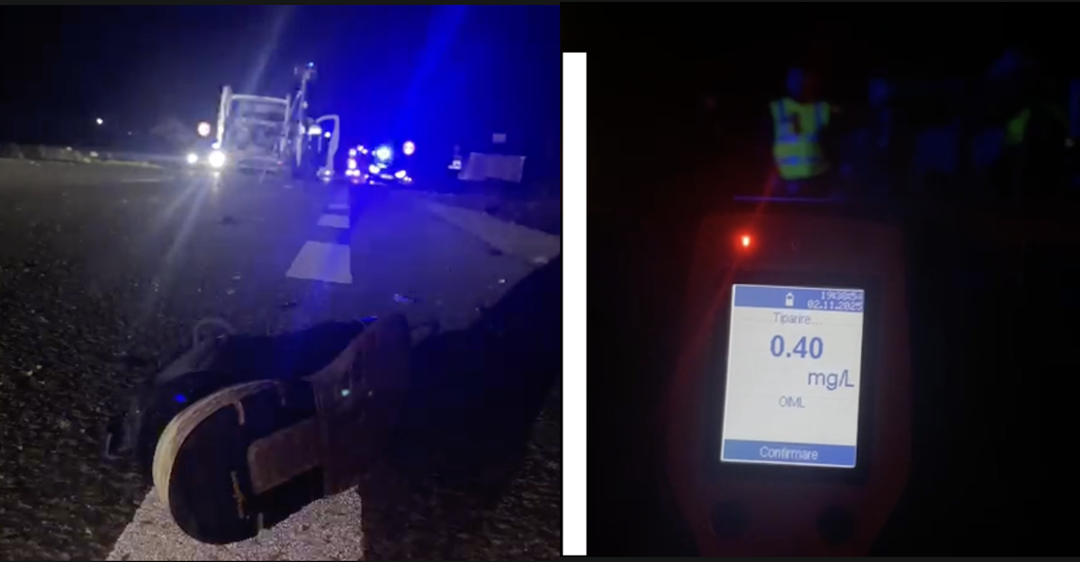 Șoferul care a lovit mortal un pieton cu mașina era beat și a fugit de la locul accidentului | Foto: IPJ Cluj