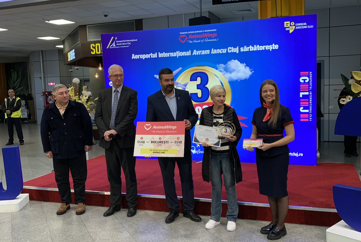 Aeroportul Internațional Cluj a atins pentru al treilea an la rând borna de 3 milioane de pasageri într-un an | Foto: Sergiu Tămaș