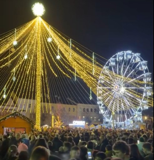 Târgul de Crăciun de la Cluj / Foto: captură Emil Boc Facebook