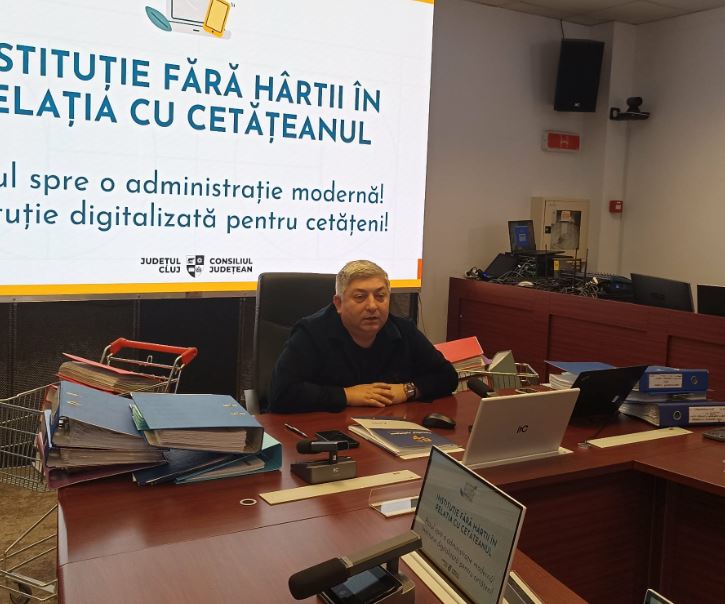 Consiliul Județean Cluj revoluționează serviciile publice prin digitalizare. Alin Tișe: „Circulă documentele