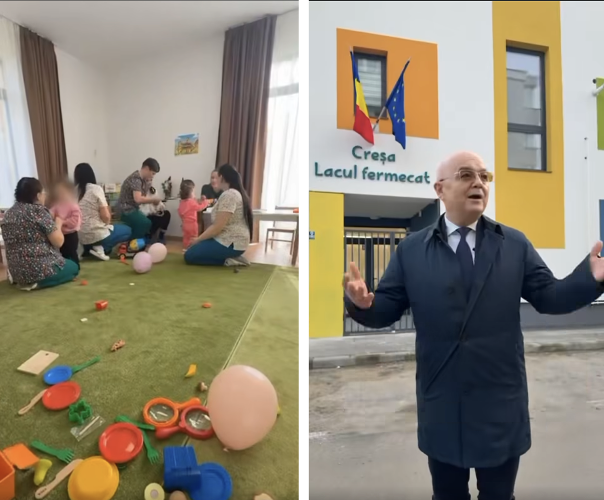 Noua creșă din Cluj-Napoca are o capacitate de 60 de locuri | Foto: Captură video Facebook