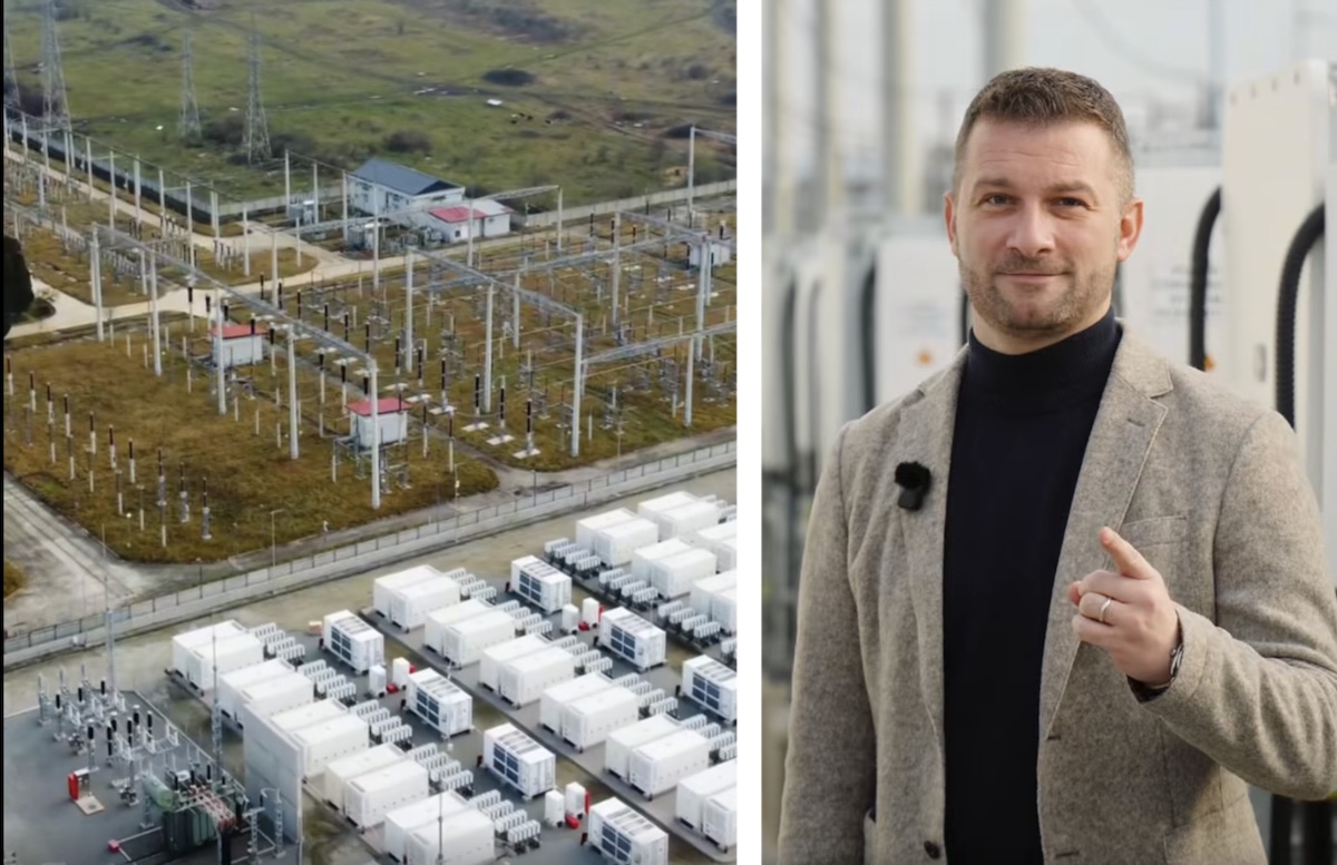 Comuna Florești are cea mai mare baterie de stocare a energiei din România | Foto: Captură video Facebook