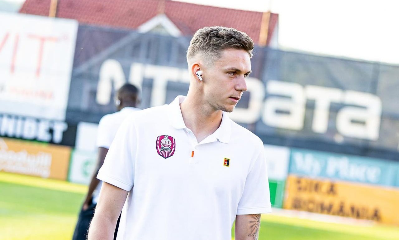 Louis Munteanu a fost cumpărat de CFR Cluj de la Fiorentina | Foto: CFR 1907 Cluj Facebook