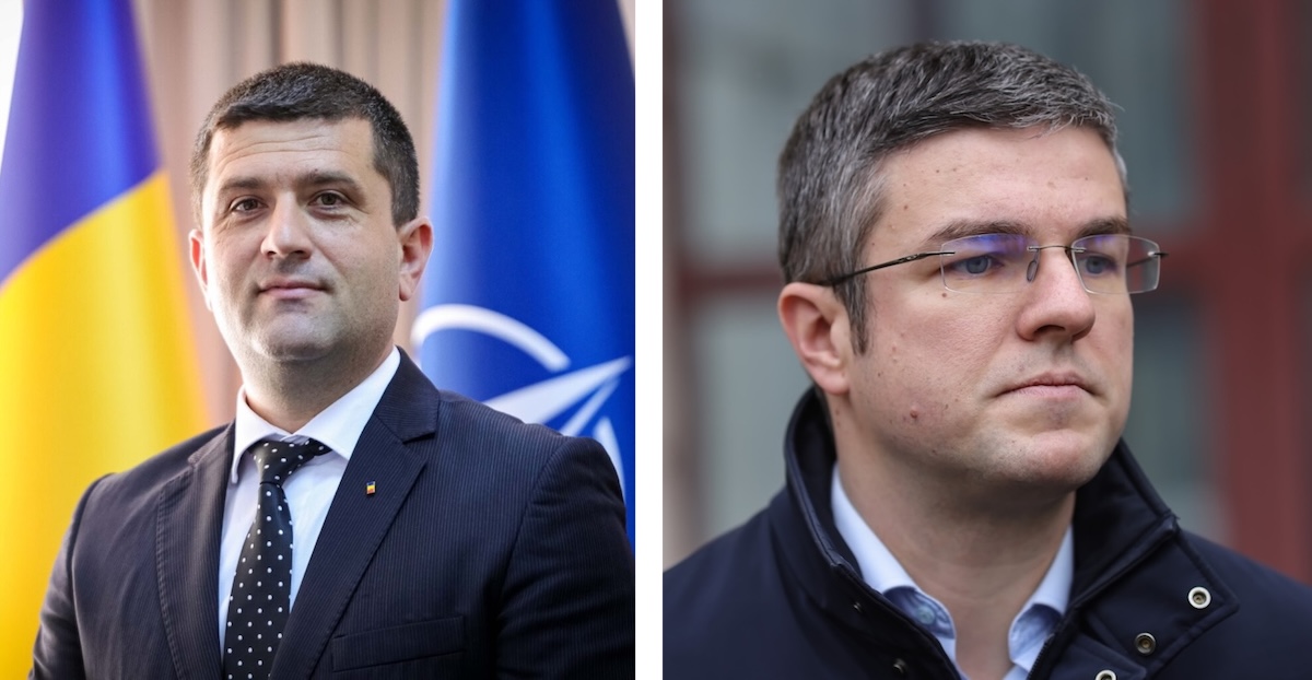 Radu Miruță (stânga)