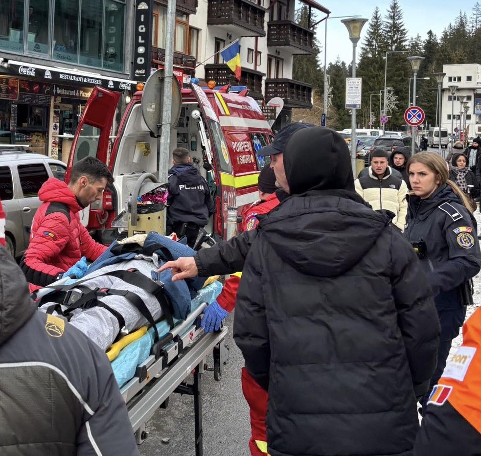 Un moment de neatenție a transformat săniușul într-un accident grav |Foto: Salvamont Brașov - Facebook